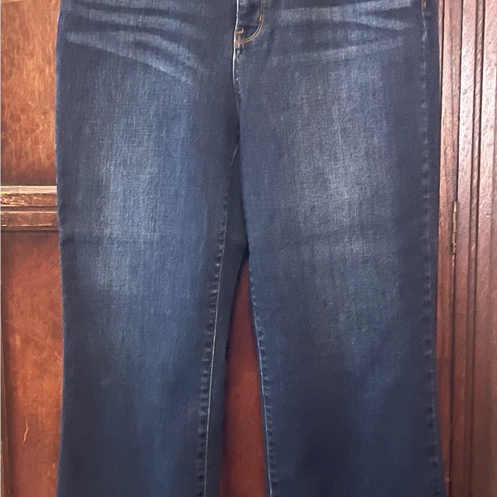 Judy Blue cropped wide leg Womens Blue Jeans